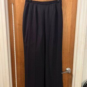 Size 12 - Le Suit - Black Textured Slacks - W31"/L28" - Matching Size 14 Jacket
